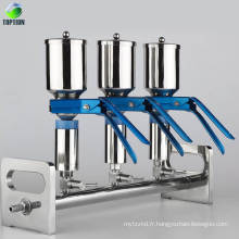 Système de filtration de solvant de collecteurs de filtre en verre de multi-branchement de laboratoire